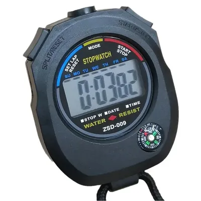 Accurate Waterproof Digital Stopwatch Handheld Professional with Wristband Electronic Chronograph Stopwatch LCD Sports Stopwatch