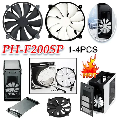 ALLOYSEED 20cm PC Gehäuse Kühlung Fans PH-F200SP 12V 0,25 A 17,52 CFM Computer Chassis CPU Kühler Fan 25dBLow Noise Kühlkörper Kühler