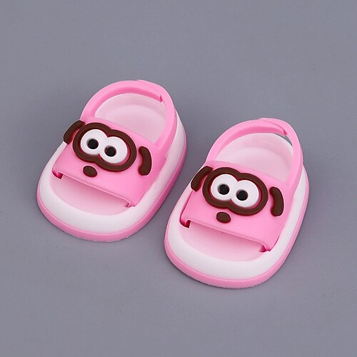 1 Paar Puppenschuhe für 17 cm große Puppen, süße Mini-Schuhe, Zubehör für 17 cm große Puppen, Sitz- und Stehserie, Silikon-Puppen-Regenschuhe (keine Puppe)