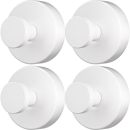4er-Pack Haken mit Saugnäpfen für Dusche, Kränze, Handtücher, Bademäntel, Luffaschwämme, abnehmbare Badezimmerhaken ohne Bohren zur Montage an Badezimmerwänden, in der Küche, auf Glas, Spiegeln, Image