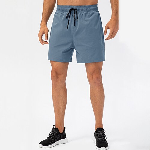 Herren Laufshorts Trainingsshorts Mit Taschen Hohe Taille Unterteile Fitnessstudio Athleisure Trainieren Sommer Schnelltrocknend Leicht Fitnessstudio Basketball sportlich Lässiger Schnitt Image