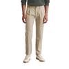 Chinohose MARC O'POLO "aus Bio-Baumwoll-Mix", Herren, Gr. 38, Länge 34, multi, nordic beige, Obermaterial: 99% Baumwolle, 1% Elasthan, gemustert, elegant, figurbetont normal, Hosen
