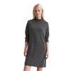 Strickkleid MARC O'POLO "aus softem Schurwolle-Mix", Damen, Gr. 36, Normalgrößen, night grau melange, Obermaterial: 50% Schurwolle, 33% Viskose, 17% Polyamid; Futter: 100% Nicht verfügbar, unifarben, relaxed fit kurz, Langarm Rippbündchen, Kleider