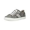 Sneaker MUSTANG SHOES "Mustang Shoes Sneaker Lederimitat/Textil", Herren, Gr. 43, grau (grau, weiß), Lederimitat, Textil, casual, Schuhe