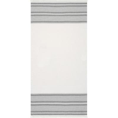Strandtuch EGERIA "Pestemal", grau, B:80cm L:180cm, gewebte Ware, Baumwolle, Handtücher (Packung), 80x180 cm, mit Fransen Image