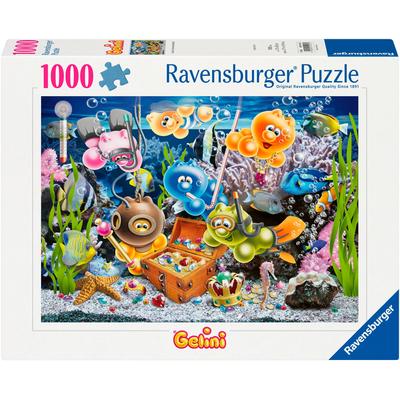Puzzle RAVENSBURGER "Gelini im Unterwasserspaß", bunt, Puzzles, KinderB:70cm H:50cm, Pappe, Motiv, Made in Germany, B:70cm H:50cm