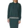Hoodie S.OLIVER, Damen, Gr. 42, grün (bottle grün), Sweatware, Obermaterial: 47% Modal, 41% Polyester, 12% Elasthan, unifarben, casual, regular fit Po-bedeckend, ohne Ausschnitt, Langarm Rippbündchen, Sweatshirts, mit Kapuze
