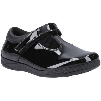 Hush Puppies Caitlin T-Bar Mädchenschuhe Aus Schwarzem Leder Image