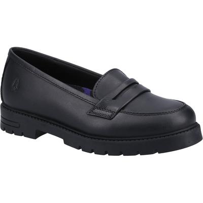 Hush Puppies Hazel Loafer SNR Mädchenschwarze Slipper Aus Leder Image