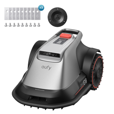 eufy Robot Lawn Mower E18 + Blade Disc + Blade Set Gray