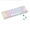 Tastiera meccanica cablata da gioco 60 tastiera bianca tastiera da ufficio tutta bianca tastiera meccanica teclado blanco gamer teclados