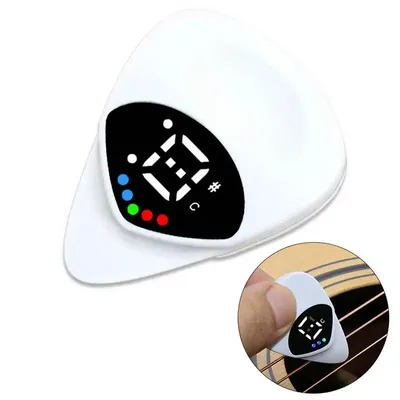 2 in 1 Guitar Pick Tuner Combo Portable Acoustic Guitar Tuners & Guitar Picks Guitar / Ukulele Tuner For Guitar Accessories