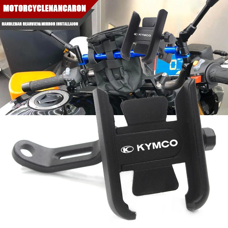 Supporto per telefono cellulare per moto per KYMCO DOWNTOWN NIKITA GDINK KXCT PeoPle S Racing S G150 Staffa di supporto per specchio per manubrio GPS