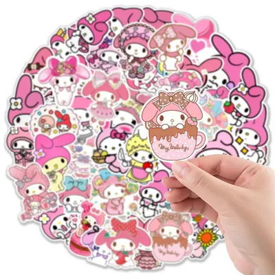 10/30/50 stücke Nette Cartoon Sanrio My Melody Aufkleber Ästhetische Kawaii Mädchen Kinder Dekoration Aufkleber Spielzeug DIY Tagebuch Telefon Schreibwaren Image