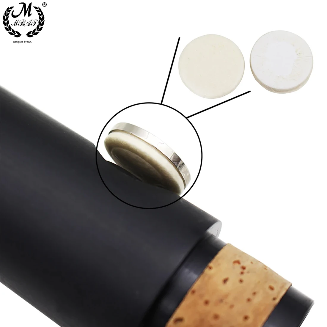 17 Teile/satz Schwarz Schlüssel Klarinette Leder Pads Weiß Klarinette Taste Pad Ersatz Bläser Instrument Teile & Zubehör Image