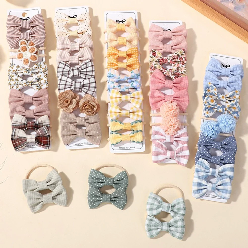 10 Stück elastische Haarbänder für Mädchen, Baby-Haargummis, Schleifen, Kinder-Haar-Accessoires, Krawatten für Kinder Image