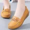 Femme chaussures doux talons bas chaussures plates pour femmes en cuir décontracté Zapatos De Mujer talon élégant chaussures pour femmes chaussures plates chaussures femme