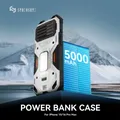 Custodia SYNEOSKYE S1 per iPhone 16 Pro Max Power con batteria da 5000 mAh Custodia per telefono con supporto posteriore con luce magnetica