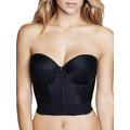 Dominique Low Cut Backless Longline Bra - 6377, Black, 36D