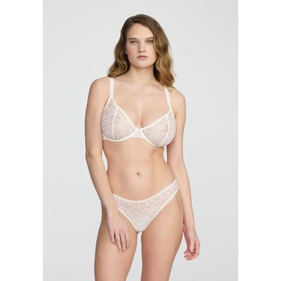 Plus Size Women's ThePlunge - Botanical Lace by CUUP in Salt (Size 38 F)