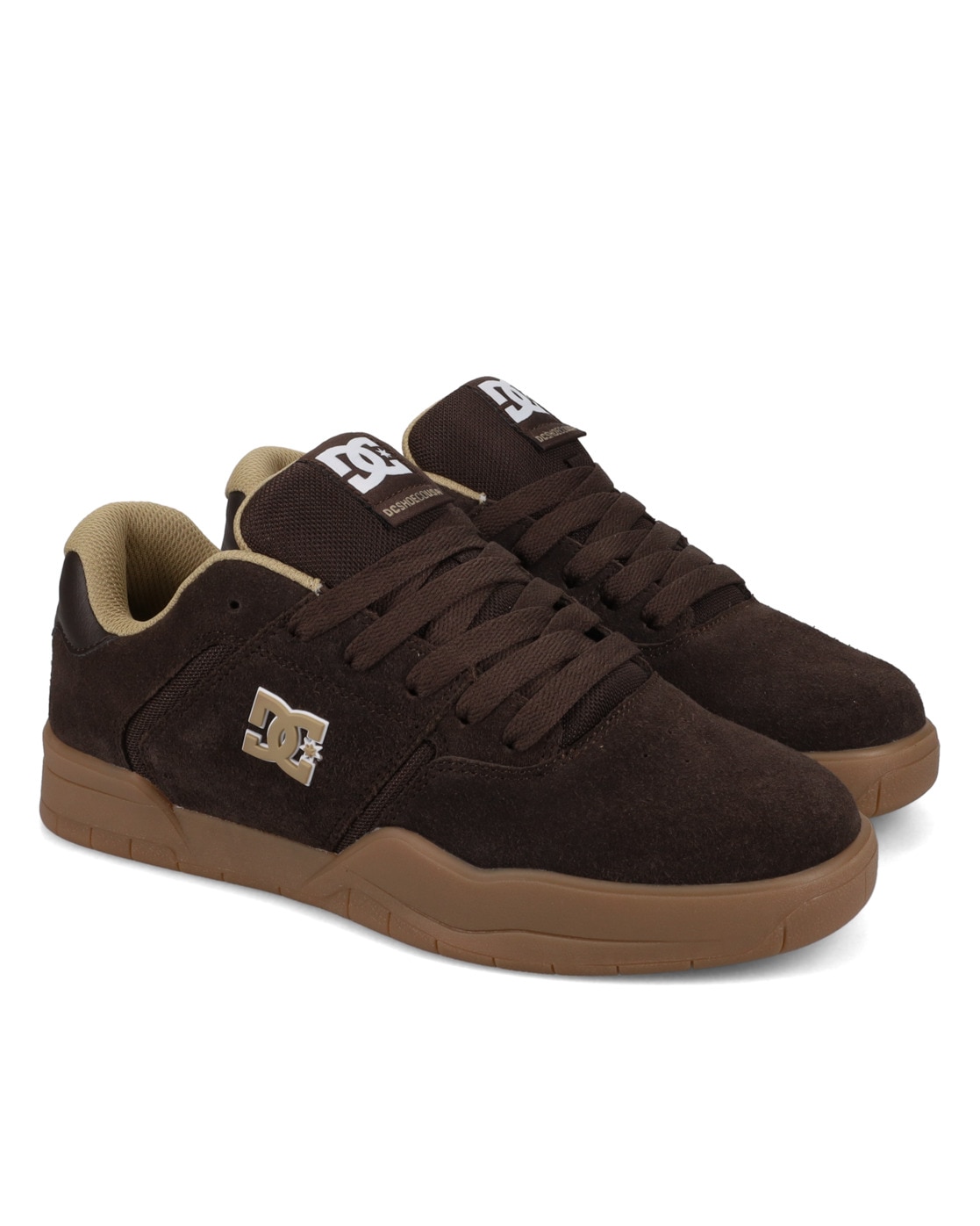 Sneaker DC SHOES "Central", Herren, Gr. 9,5(42,5), braun (braun, gum), Obermaterial:Obermaterial: Leder / Futter: Textil / Außensohle: Gummi;, Schuhe Sneaker