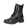 Schnürstiefelette CAPRICE "Caprice Stiefelette Nappaleder", Damen, Gr. 39, rot (bordeaux), Nappaleder, casual, Schuhe