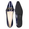 Loafer HENRY STEVENS "Madison HVL", Damen, Gr. 38, blau (dunkelblau), Leder, elegant, Schuhe, Damen Slipper elegant handgefertigt, Lederschuh