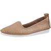 Slipper HEINE, Damen, Gr. 41, beige (sand), Glattleder, Leder, modisch, Schuhe