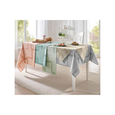 Tischdecke Gr. 1, orange (apricot, weiß, bedruckt), B:80cm L:80cm, Tischdecken Image