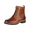 Schnürstiefelette CLARKS "Clarks Stiefelette Leder", Herren, Gr. 43, braun (dunkelbraun), Leder, casual, Schuhe