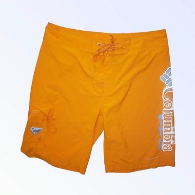 Columbia Swim | Columbia Swim Trunks Mens 36 Orange Pfg Board Shorts Bathing Suit Men | Color: Orange | Size: M