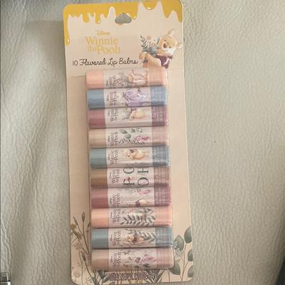 Disney Makeup | Disney Winnie The Pooh Pastel Lip Balm Collection - 10 Flavored Lip Balms | Color: Red | Size: Os