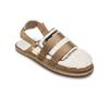 Sandale QUIKSILVER "After Session Mule", Gr. 12(45), ermine, Obermaterial: Textil, Leder, Reißverschluss u2013 Futter: Textil u2013 Laufsohle: Gummi, Schuhe
