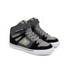Sneaker DC SHOES "Pure High-Top EV", Kinder, Gr. 12(29), schwarz (schwarz, grau, grau), Obermaterial: Leder / Futter: Textil / Außensohle: Gummi, Schuhe