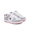 Sneaker DC SHOES "Manteca 4", Gr. 6(37), weiß, schwarz, hotpink, 53.02% Leder, 46.98% Synthetikmaterial, Schuhe