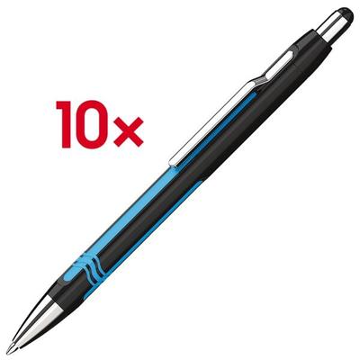 Schneider 10x Kugelschreiber »Epsilon« 1386 schwarz/cyan Image