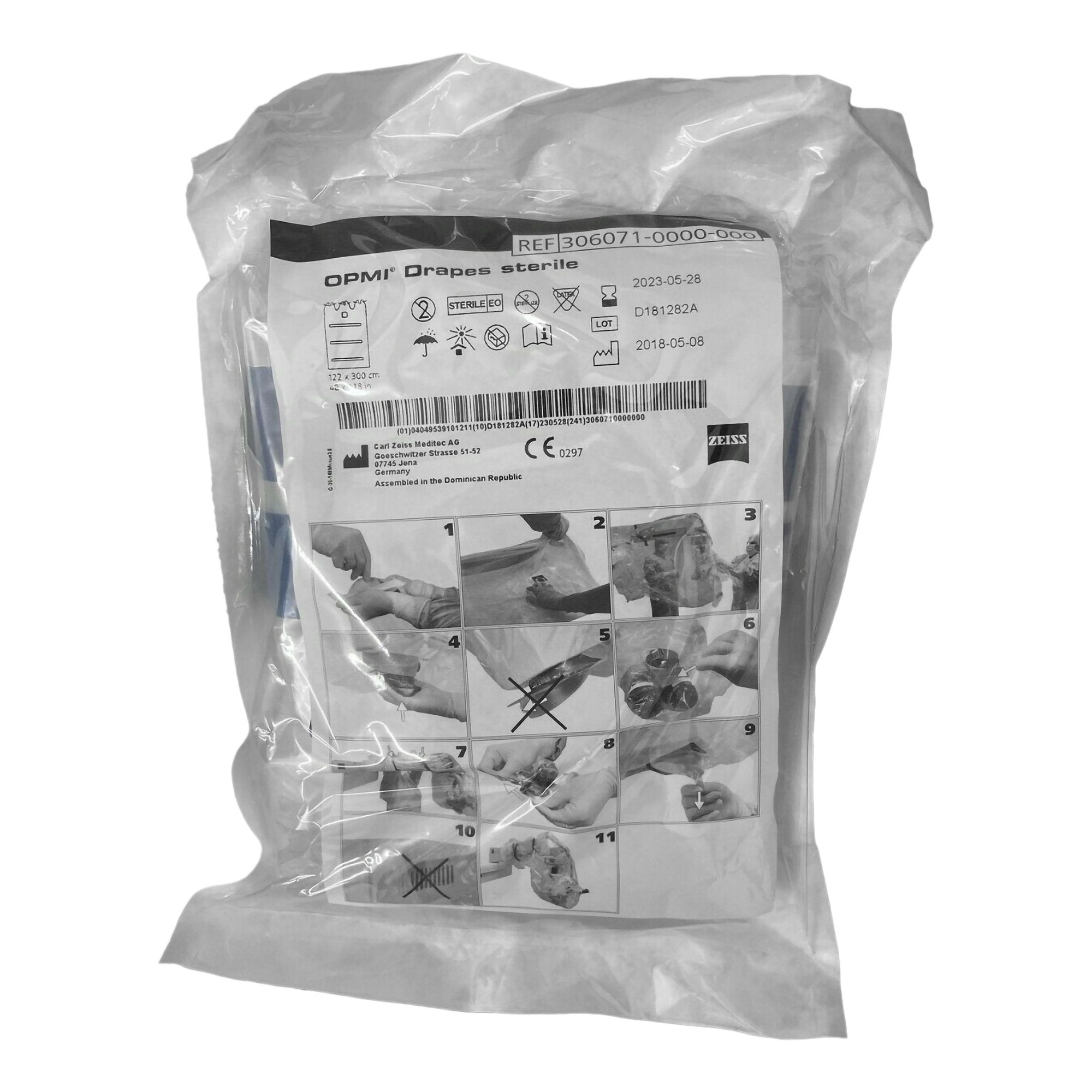 VisionGuard Microscope Drape 118 L X 48 W Inch For OPMI MD/CS/11, 111, ORL, PRO magis, OPMI Neuro, Movena, Sensera, Pro Ergo, Pentero, and VISU 140/15