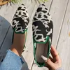 Große Größe 43, Markendesign, spitze Zehen-Loafer für Damen, modisch, Leopardenmuster, gemischte Farben, flache Damenschuhe, lässig, weiche Damenschuhe