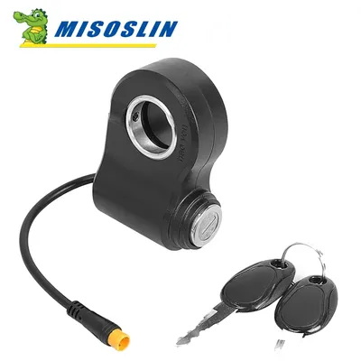 For Kukirin G2 Pro/Max Electric Scooter 3 Pin Electronic Lock Electric Scooter Skateboard Lock With Key Replacement Door Lock