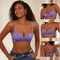 Reggiseno da donna senza cuciture Top in seta di ghiaccio Intimo femminile push up laterale in pizzo sexy Intimo femminile morbido traspirante senza fili Coppa B/C
