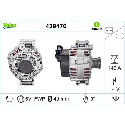 Valeo Generator [Hersteller-Nr. 439476] für BMW Image