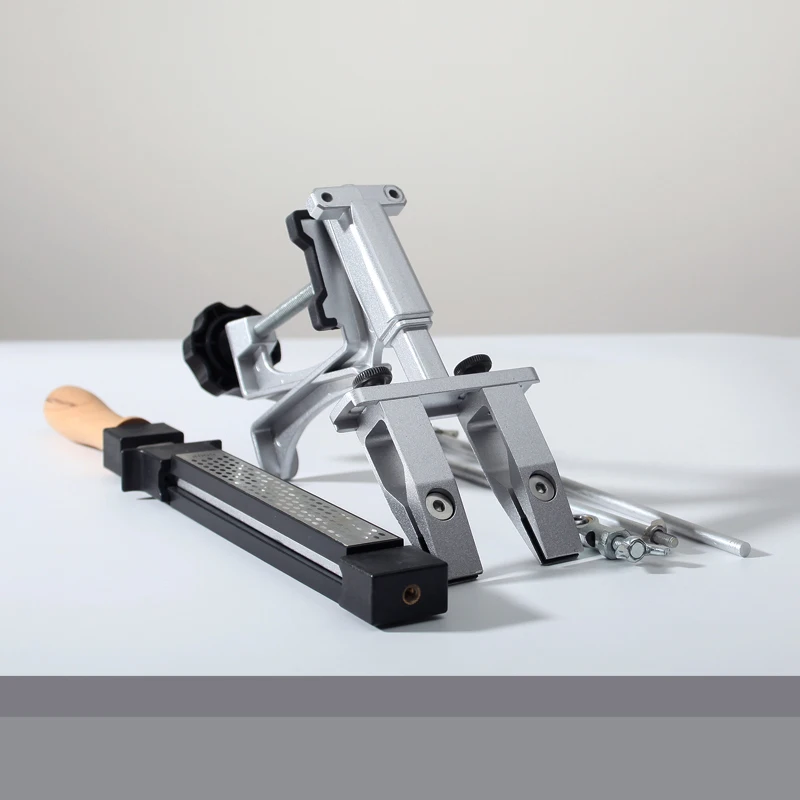 Professionelle Messer Spitzer Aluminium legierung Festen Winkel Spitzer Diamant Stein Schleifstein Küche Werkzeuge Schärfen Maschine Messer Image