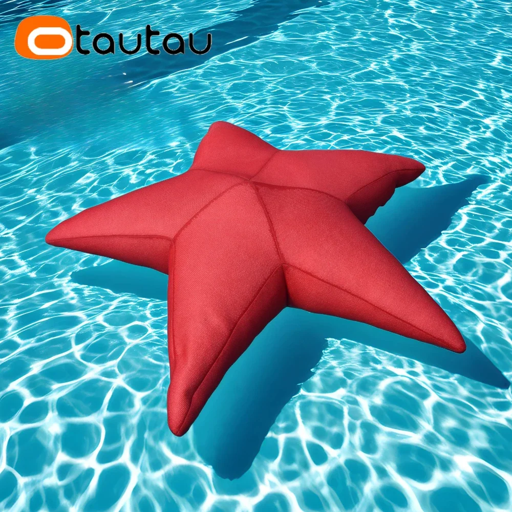 OTAUTAU S 100 cm Schwimmbad-Netz-Seastar-Sitzsackbezug schwimmt DD199 【Kein Füllstoff im Inneren! Sie müssen selbst den Füllstoff kaufen!】 Image