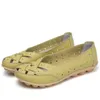 2023 Plus Größe 35-44 Sommer Cut Out Frauen Aus Echtem Leder Schuhe Frau Ballett Wohnungen Casual Sandalen Frauen Müßiggänger geschenk