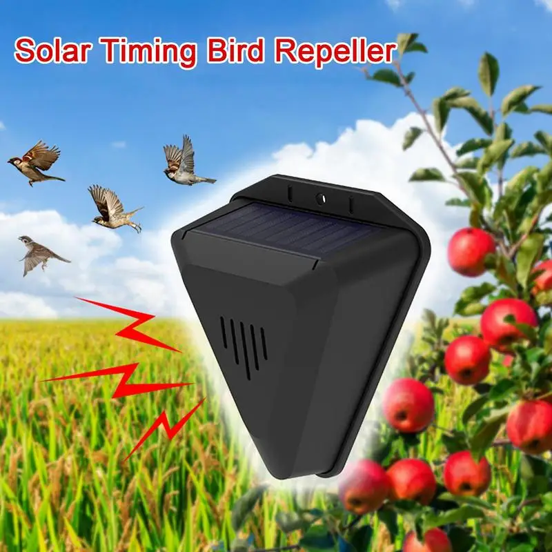 Heißer Solar Timer Vogel Repeller Mit 13 Sound Wasserdicht Vogel Repellent Alarm Outdoor Ernte Obstgarten Schutz Tier Abschreckungen Image