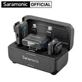 Saramonic Blink500B2+ Microfono lavalier wireless per fotocamera iPhone Portata 150 m Cancellazione del rumore Batteria 20 ore per Vlog Youtube