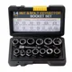 Set di strumenti di riparazione automatica da 14 pezzi Strumento per rimozione dadi in acciaio Strumento per rimozione viti bulloni dado Manicotto di protezione automatica Chiave per macchine utensili