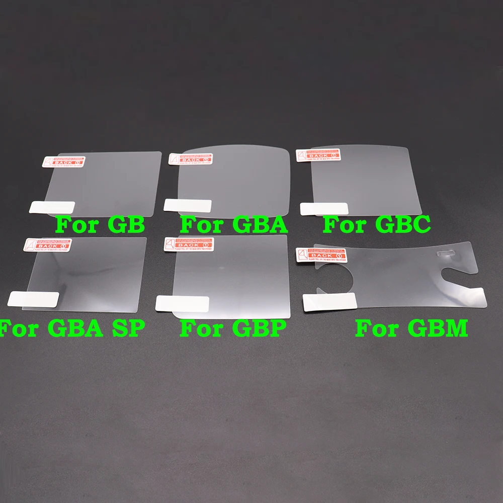 10PCS Kunststoff Klar Schutz Film Bildschirm Objektiv Abdeckung Schutz Für Gameboy Advance GB GBP GBA GBC GBA SP GBM Image