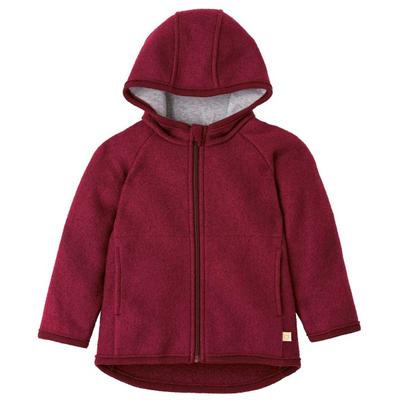 disana - Kid's Walk-Jacke Zipp - Wolljacke Gr 74/80 rot Image