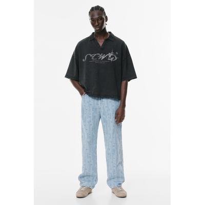 Baggy Jacquard Jeans